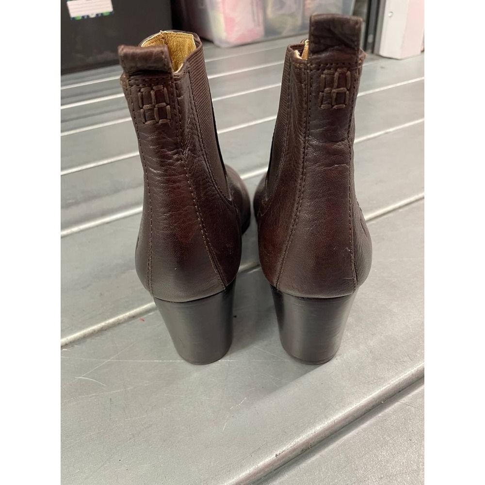 Frye Stella Chelsea Boots Womens 10M Dark Brown Leather Heel Bootie - Picture 5 of 12